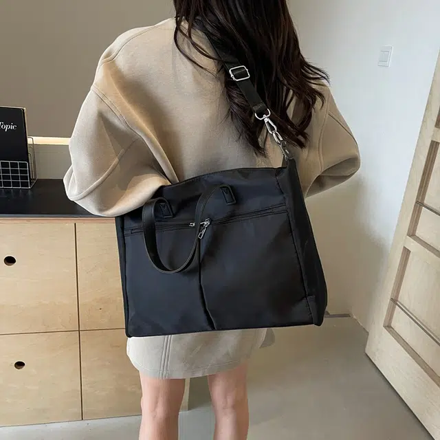 雅鹿 潮流个性百搭 布 手提包 常规 女款 黑色/白色/卡其色/粉色