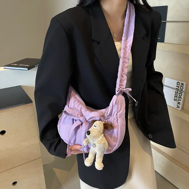 雅鹿 休闲轻便百搭通勤时尚斜挎包 尼龙 单肩包 女款 多色