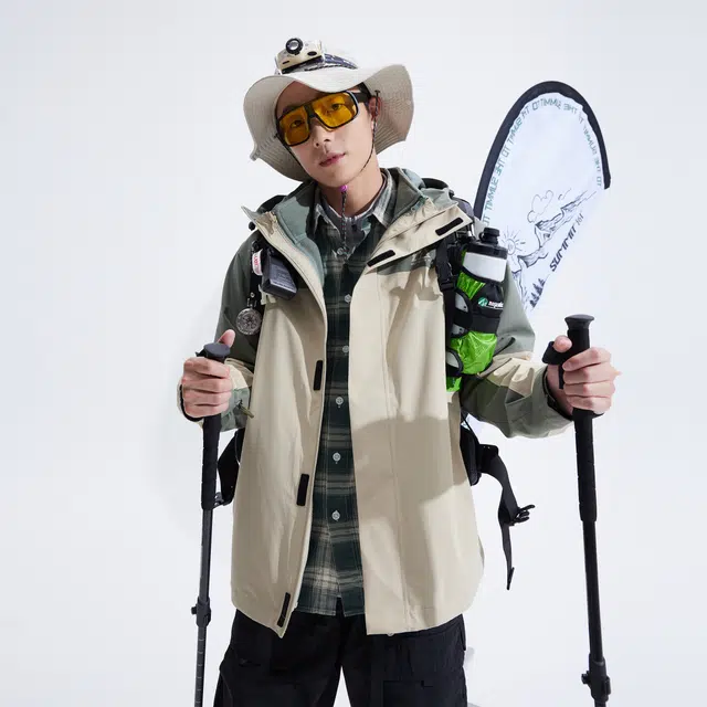 361° Basic Colorblock Fleece Lined Jacket