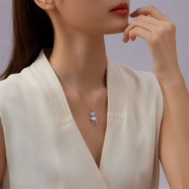 珍珠皇后 潮酷小熊 淡水珍珠 项链 女款