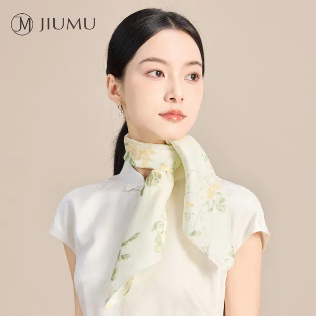 玖慕 国风方巾 桑蚕丝 丝巾 女款