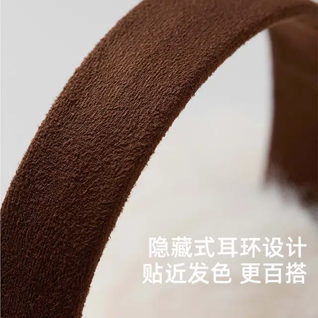 玖慕 保暖可爱毛绒加厚耳捂子仿狐狸毛折叠包套 聚酯纤维 耳罩 女款