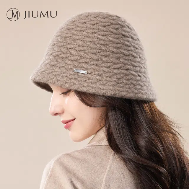 玖慕 保暖护耳 山羊绒 绒线帽 女款