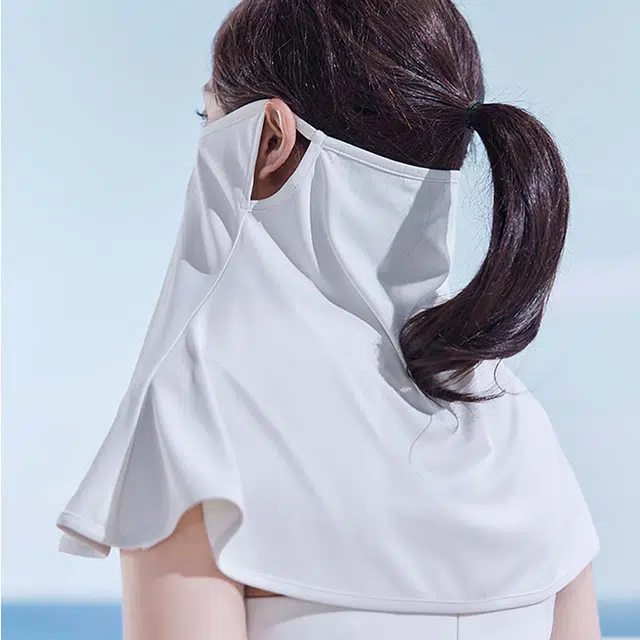 玖慕 护颈防紫外线骑车遮阳面纱 聚酯纤维 防晒脖套 女款