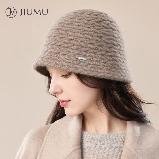 玖慕 保暖护耳 山羊绒 绒线帽 女款