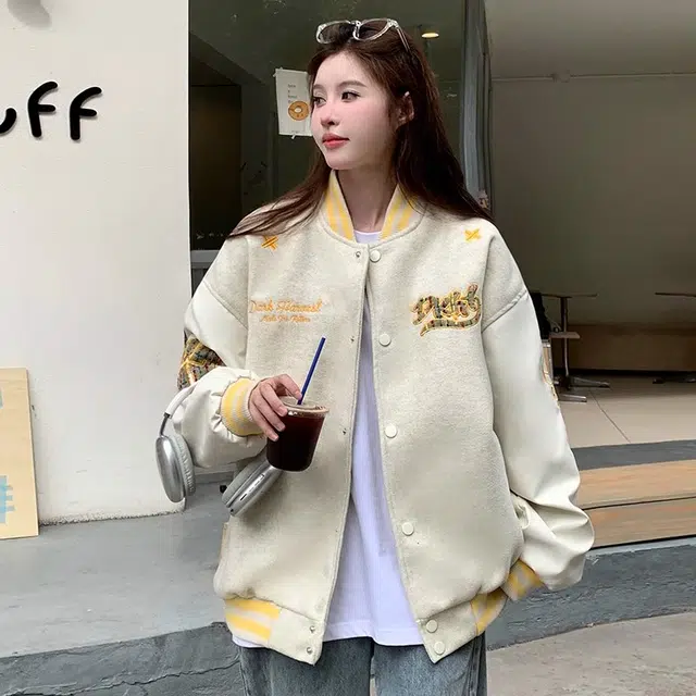 玉儿恋  美式高街复古潮流多风格融合宽松休闲百搭服饰棒球服 男女同款