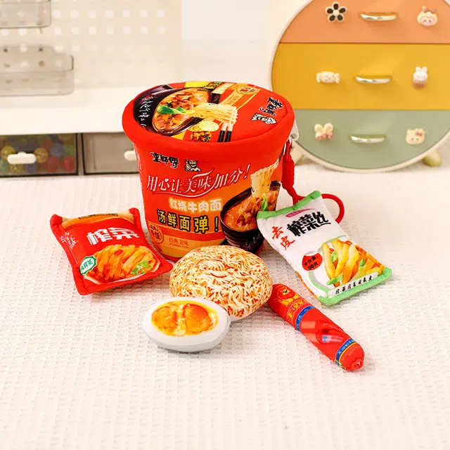 艾情草之恋 仿真泡面零食全家桶 开盖有惊喜 陪伴安抚 玩偶周边