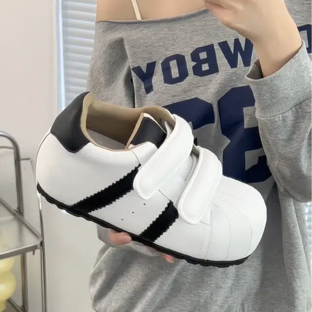 丑萌小众个性复古简约百搭青春学院风 减震耐磨增高 低帮 生活休闲鞋 女款