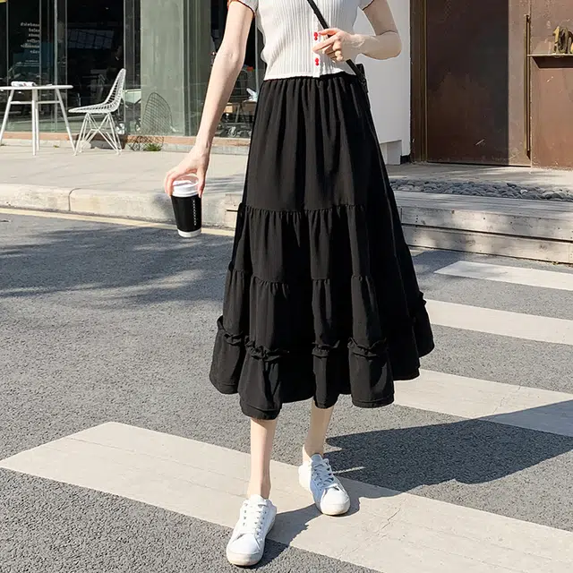 依钗 多风格设计感垂坠感显瘦长款裙装休闲长裙 女款