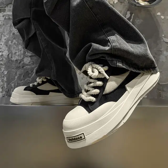 小众设计时尚潮流舒适百搭复古水洗厚底增高情侣潮鞋 防滑减震耐磨 板鞋 男女同款