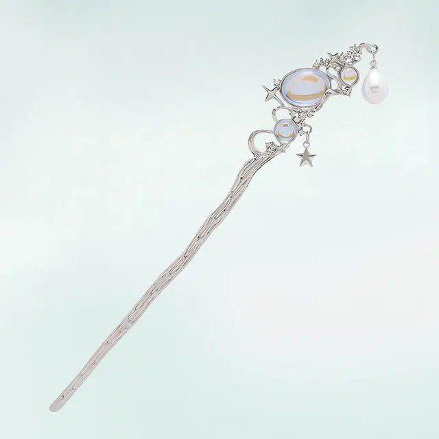 华髻 国潮星海新中式高级感冷淡风清冷感仙气星空中性酸性设计小众风格盘发 发簪 女款