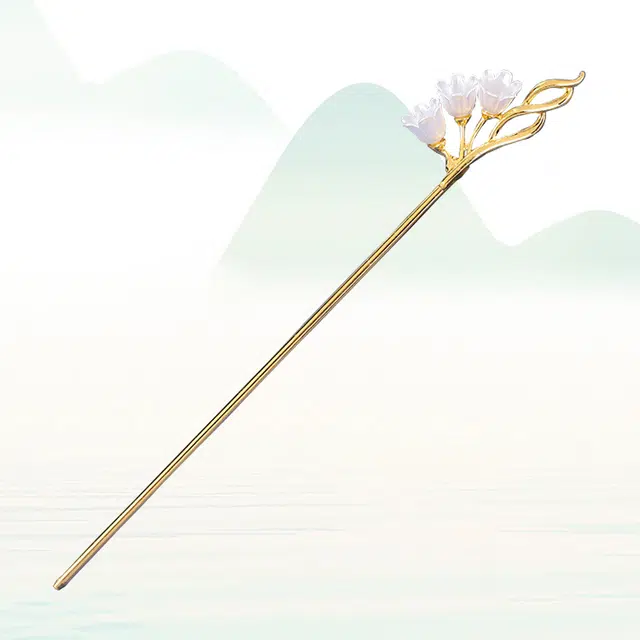 华髻 国潮新中式国风优雅精致 古典原创花朵流苏 气质温柔风 发簪 女款