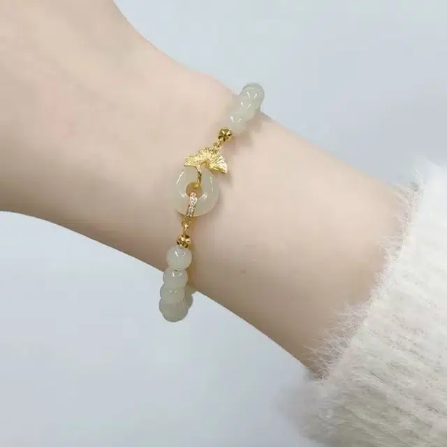 华髻 新中式复古精致吉祥如意转运 小众设计高级感森系小清新优雅 玉髓 手链 男女同款情侣款
