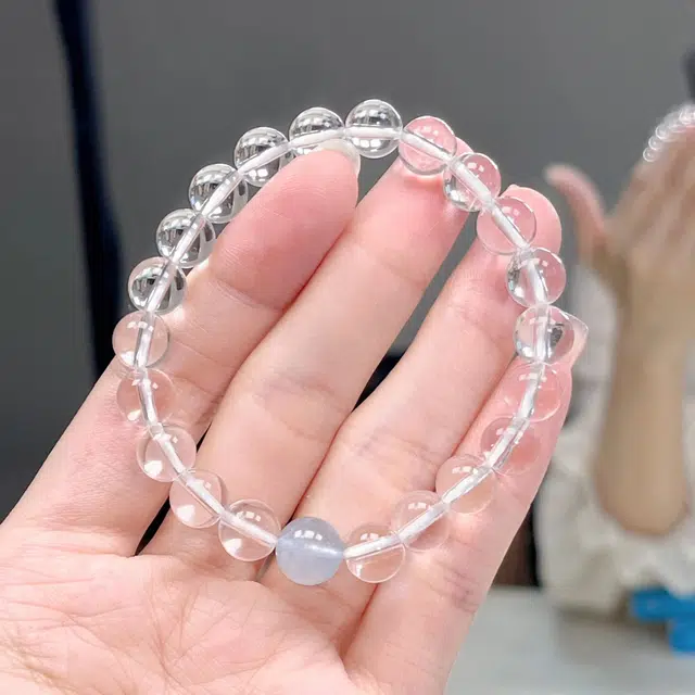 华髻 学业顺利精致百搭简约个性时尚精致百搭简约个性时尚 礼盒好运 白水晶 手串 女款