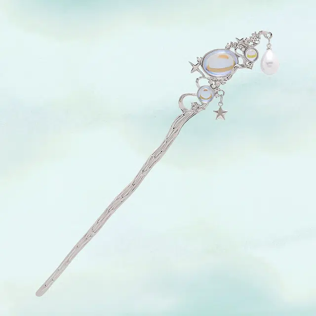 华髻 国潮星海新中式高级感冷淡风清冷感仙气星空中性酸性设计小众风格盘发 发簪 女款