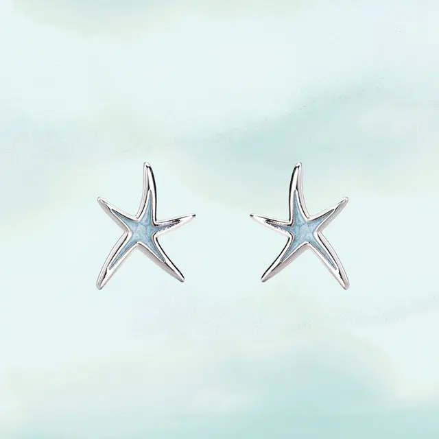 华髻 五角海星简约气质甜美小清新耳饰小众设计感 铜 耳钉 女款