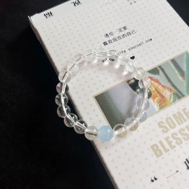 华髻 学业顺利精致百搭简约个性时尚精致百搭简约个性时尚 礼盒好运 白水晶 手串 女款