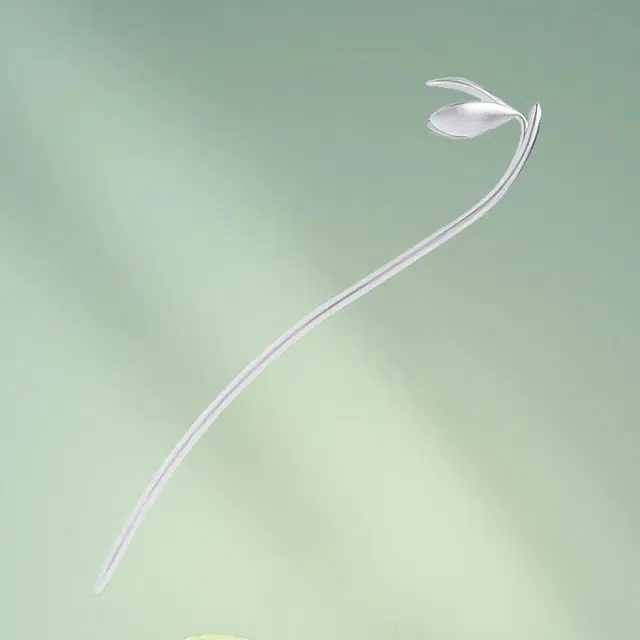 华髻 雪兰花 新中式国潮原创复古古典优雅高级感简约精致盘发 古风汉服旗袍后脑勺配饰 发簪 女款