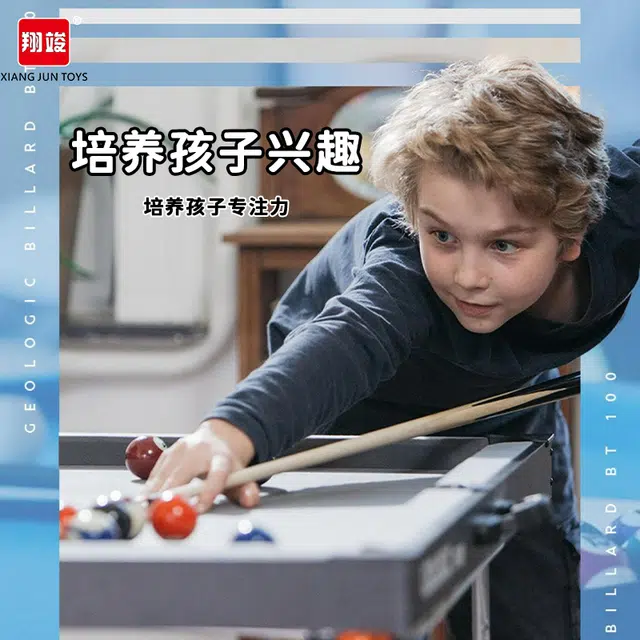 翔竣 家用台球桌小型 室内迷你桌球台 亲子互动桌面游戏 灰色 玩具