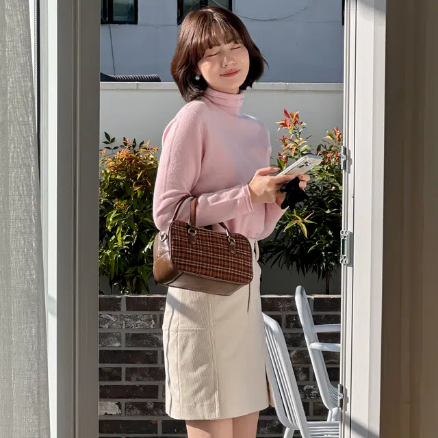 法儿家 马卡龙打底衫韩系简约四色高领内搭针织毛衣 男女同款