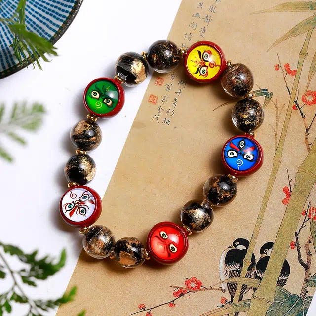 梨云暮雪 五路财神 无色香灰 考严考试考公上岸 民族风转运 招财纳福 本命年 多宝财神 发财 赚钱 琉璃 手串 男女同款情侣款