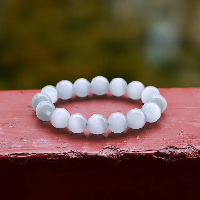 梨云暮雪 新中式纯净气质时尚氛围感 琉璃 玉石手串 男女同款情侣款