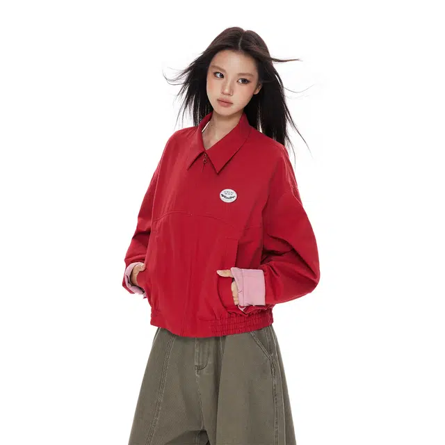 APEA Harrington Jacket Red