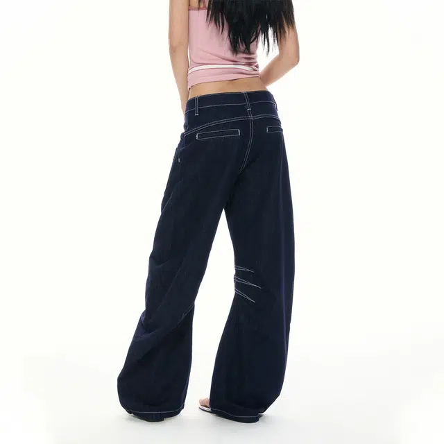 APEA Wide Fit Denim Jeans