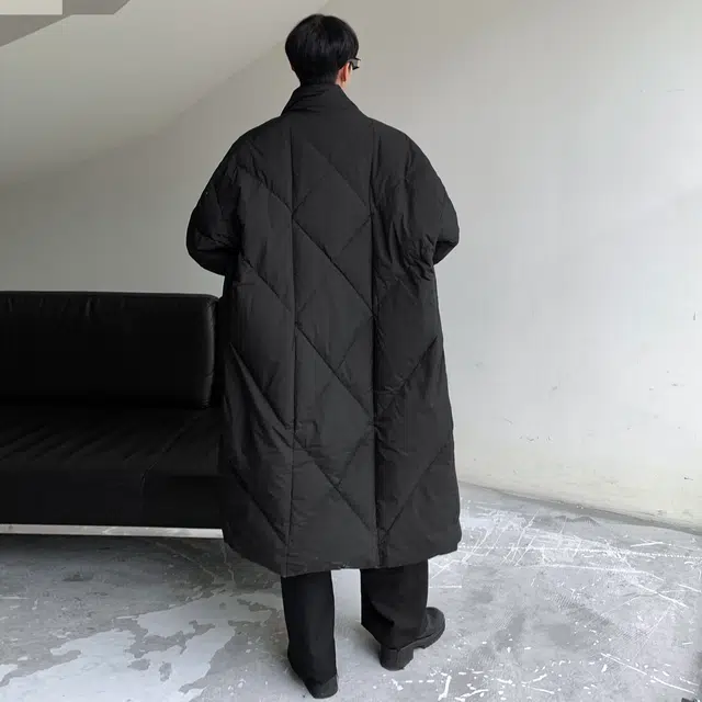 巴塞罗那足球俱乐部 韩系复古痞帅高级感潮流极简风纯色宽松落肩垂感保暖外套防寒防风百搭高颜值休闲立领中长款过膝棉服 男女同款