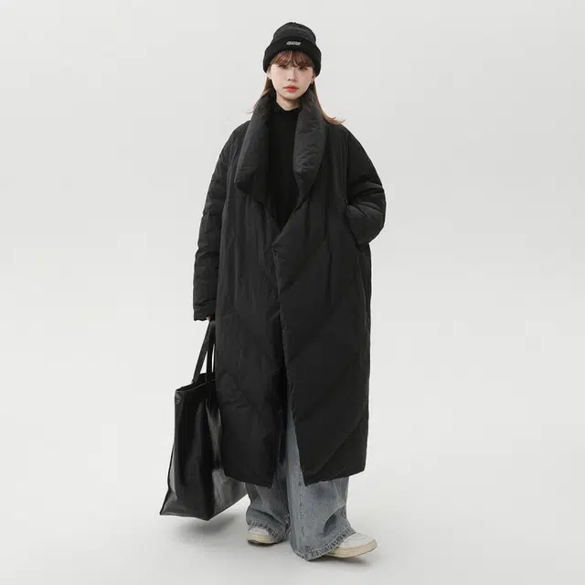 巴塞罗那足球俱乐部 【入冬穿搭外套】美式街头纯色复古国潮个性设计百搭情侣中长款款保暖防风棉服 男女同款