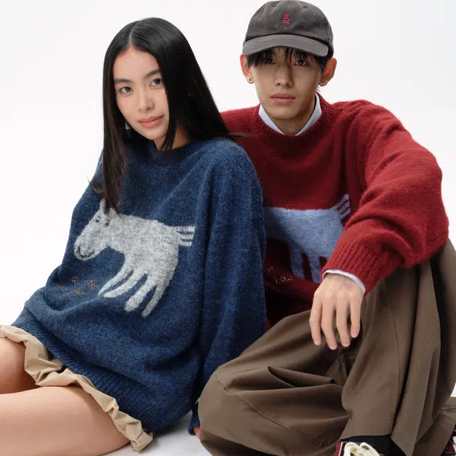 ROARINGWILD Year of the Horse Crewneck Sweater