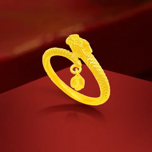 中国黄金 珍·尚银 摆尾小神龙 小众轻奢高级感 新中式 足金 按克计价 黄金戒指 女款 朋友闺蜜 表白 礼盒 新年礼盒