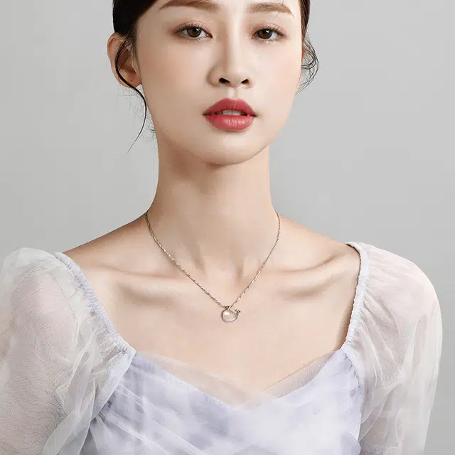 【可定制刻字】中国黄金 珍·尚银 余生有你系列 小众轻奢吊坠  玉髓 项链 女款 闺蜜礼物 礼盒