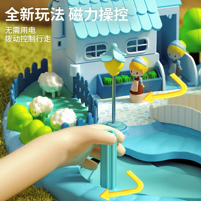 贝杰斯 过家家磁力城堡乐园 音乐故事 早教益智玩具
