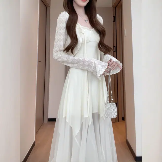 松本丧丧 舒适休闲百搭简约纯色长袖针织衫 女款 杏色