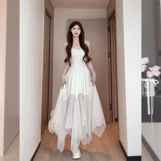 松本丧丧 舒适休闲百搭简约纯色长袖针织衫 女款 杏色