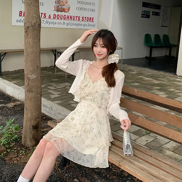 松本丧丧 纯色竖条坑纹新款夏季薄开衫上衣长袖慵懒弹力百搭 女款