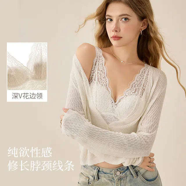 内在密码 纯欲蕾丝薄款透气小胸聚拢收副乳法式性感文胸 女款