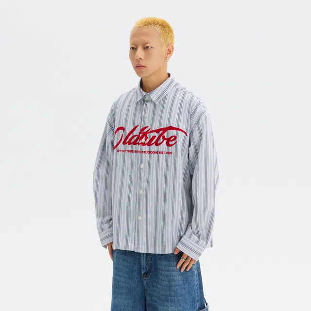 TIRED Letter Print Shirt