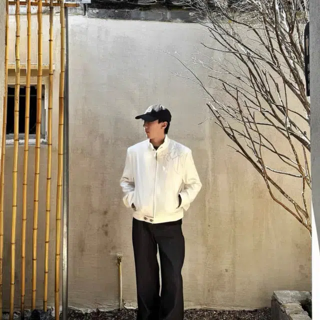 地界二  美式高街荆棘纯色个性百搭立领休闲外套棒球服 男女同款