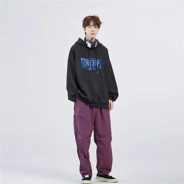 星际者 字母印花卫衣 男女同款 加绒加厚可选