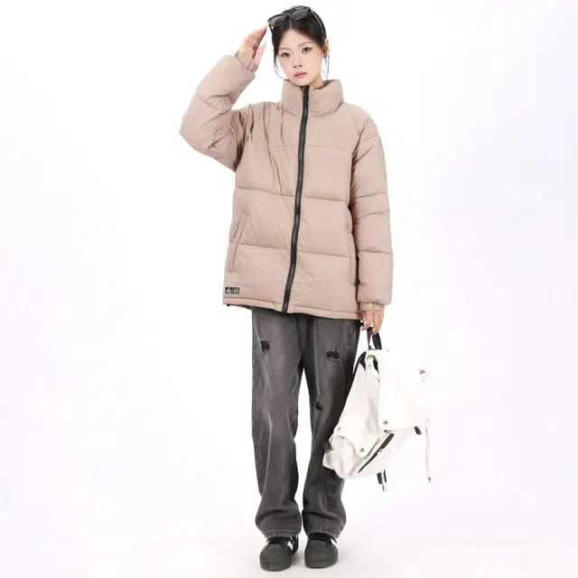 星际者 立领宽松休闲防风保暖加厚面包通勤百搭棉服 男女同款