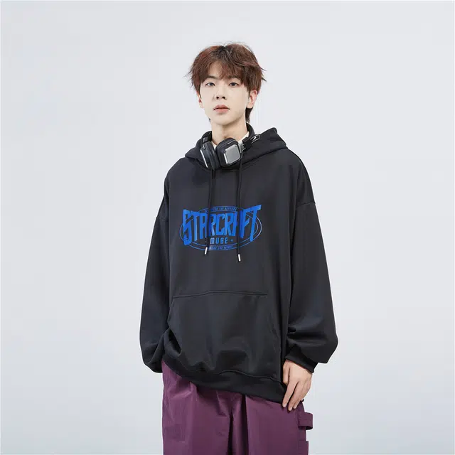 星际者 字母印花卫衣 男女同款 加绒加厚可选