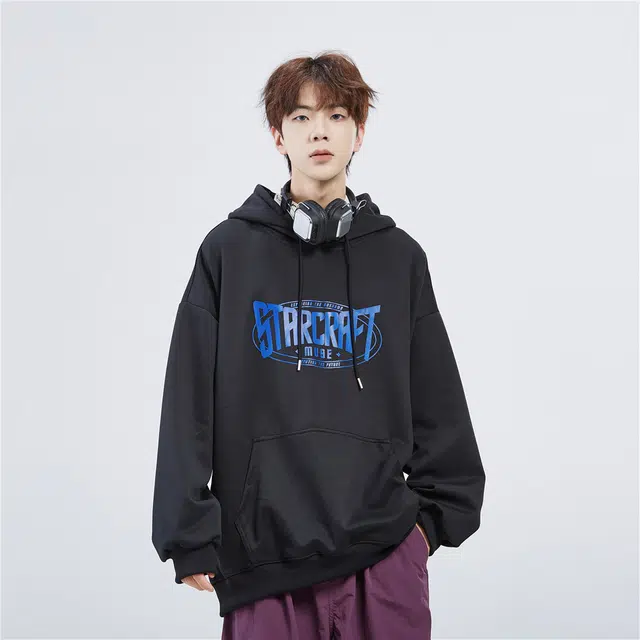 星际者 字母印花卫衣 男女同款 加绒加厚可选
