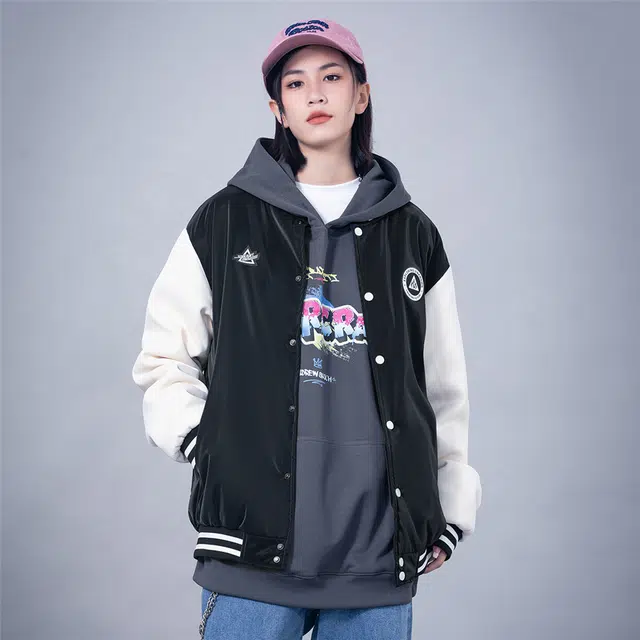 星际者 字母宽松休闲外套棒球服 男女同款