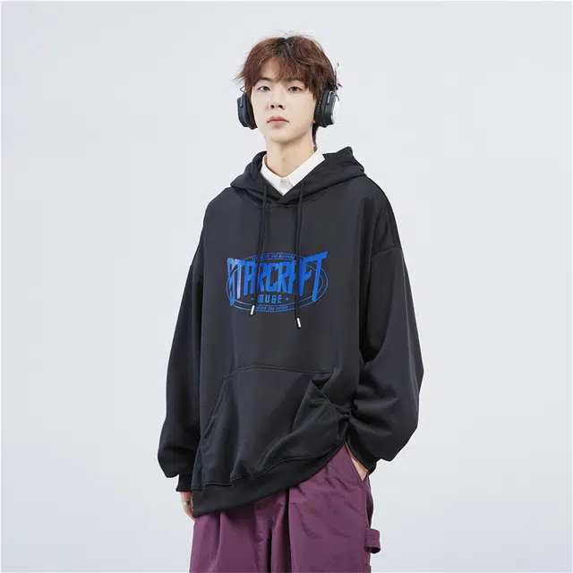 星际者 字母印花卫衣 男女同款 加绒加厚可选