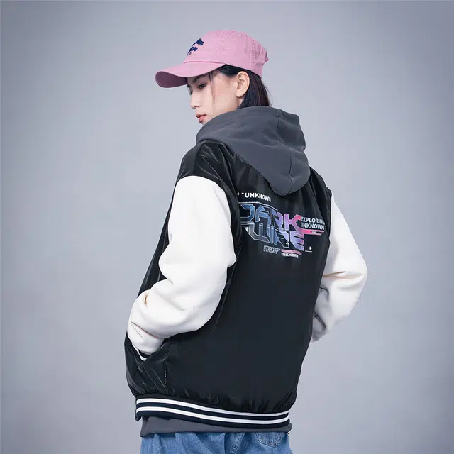 星际者 字母宽松休闲外套棒球服 男女同款