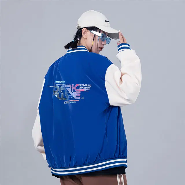 星际者 字母宽松休闲外套棒球服 男女同款