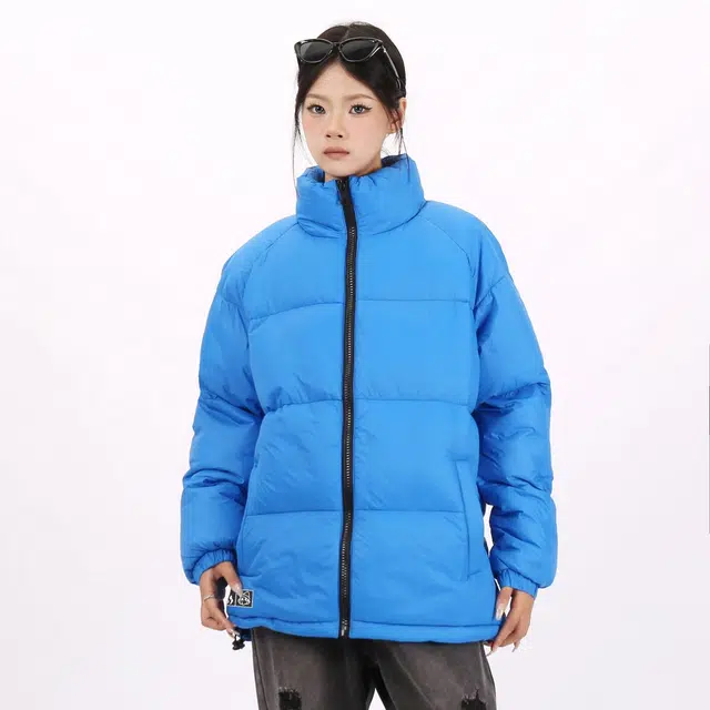 星际者 立领宽松休闲防风保暖加厚面包通勤百搭棉服 男女同款