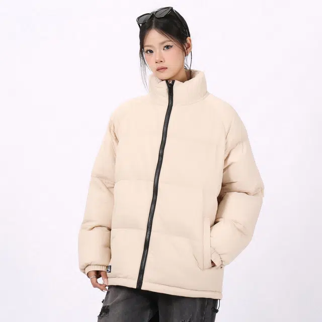 星际者 立领宽松休闲防风保暖加厚面包通勤百搭棉服 男女同款